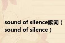 sound of silence歌词（sound of silence）