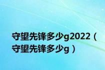 守望先锋多少g2022（守望先锋多少g）