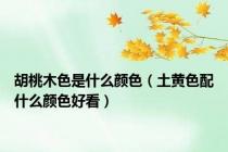 胡桃木色是什么颜色（土黄色配什么颜色好看）