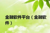 金融软件平台（金融软件）