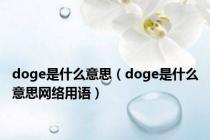 doge是什么意思（doge是什么意思网络用语）