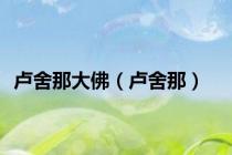 卢舍那大佛（卢舍那）