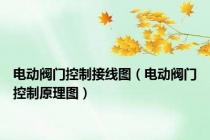 电动阀门控制接线图（电动阀门控制原理图）