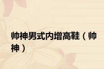 帅神男式内增高鞋（帅神）