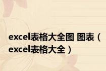 excel表格大全图 图表（excel表格大全）