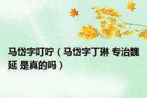 马岱字叮咛（马岱字丁琳 专治魏延 是真的吗）
