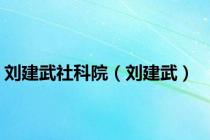 刘建武社科院（刘建武）