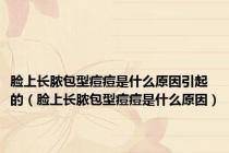 脸上长脓包型痘痘是什么原因引起的（脸上长脓包型痘痘是什么原因）