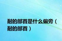 耐的部首是什么偏旁（耐的部首）