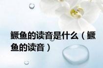鳜鱼的读音是什么（鳜鱼的读音）