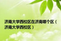 济南大学西校区在济南哪个区（济南大学西校区）