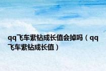 qq飞车紫钻成长值会掉吗（qq飞车紫钻成长值）