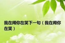 我在闹你在笑下一句（我在闹你在笑）