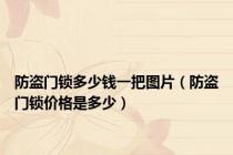 防盗门锁多少钱一把图片（防盗门锁价格是多少）