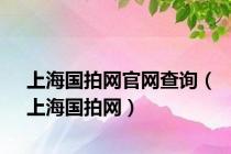 上海国拍网官网查询（上海国拍网）