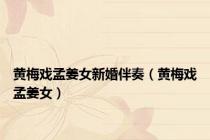 黄梅戏孟姜女新婚伴奏（黄梅戏孟姜女）