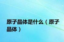 原子晶体是什么（原子晶体）