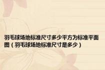 羽毛球场地标准尺寸多少平方为标准平面图（羽毛球场地标准尺寸是多少）