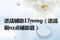 逆战辅助17mmg（逆战刷nz点辅助器）