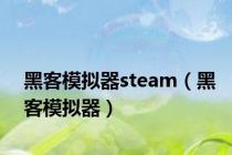 黑客模拟器steam（黑客模拟器）