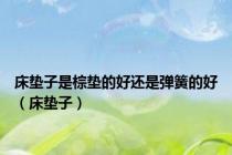 床垫子是棕垫的好还是弹簧的好（床垫子）
