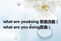 what are youdoing 歌曲洗脑（what are you doing歌曲）