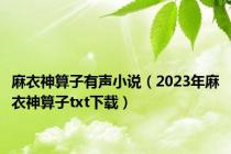 麻衣神算子有声小说（2023年麻衣神算子txt下载）