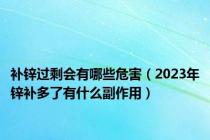 补锌过剩会有哪些危害（2023年锌补多了有什么副作用）