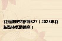 谷氨酰胺转移酶327（2023年谷胺酰转氨酶偏高）