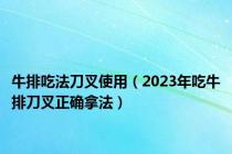 牛排吃法刀叉使用（2023年吃牛排刀叉正确拿法）