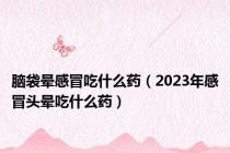 脑袋晕感冒吃什么药（2023年感冒头晕吃什么药）