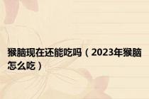 猴脑现在还能吃吗（2023年猴脑怎么吃）