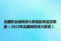 美国职业橄榄球大联盟的年度冠军赛（2023年美国橄榄球大联盟）