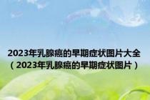 2023年乳腺癌的早期症状图片大全（2023年乳腺癌的早期症状图片）
