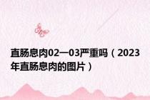 直肠息肉02一03严重吗（2023年直肠息肉的图片）