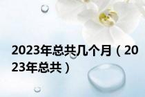 2023年总共几个月（2023年总共）