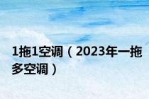 1拖1空调（2023年一拖多空调）
