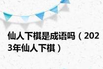 仙人下棋是成语吗（2023年仙人下棋）