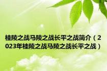 桂陵之战马陵之战长平之战简介（2023年桂陵之战马陵之战长平之战）