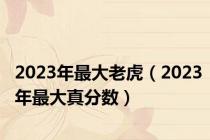2023年最大老虎（2023年最大真分数）