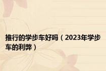 推行的学步车好吗（2023年学步车的利弊）