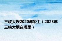 三峡大坝2020年竣工（2023年三峡大坝在哪里）