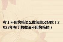 布丁不用烤箱怎么做简单又好吃（2023年布丁的做法不用烤箱的）