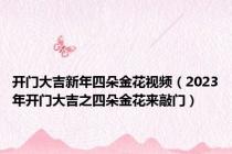 开门大吉新年四朵金花视频（2023年开门大吉之四朵金花来敲门）