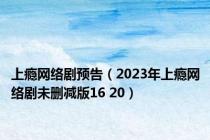 上瘾网络剧预告（2023年上瘾网络剧未删减版16 20）