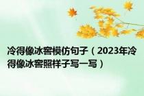 冷得像冰窖模仿句子（2023年冷得像冰窖照样子写一写）