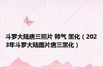 斗罗大陆唐三照片 帅气 黑化（2023年斗罗大陆图片唐三黑化）
