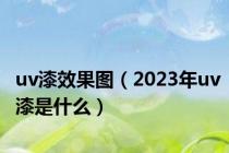uv漆效果图（2023年uv漆是什么）