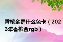香槟金是什么色卡（2023年香槟金rgb）