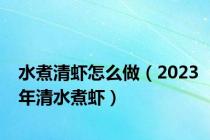 水煮清虾怎么做（2023年清水煮虾）